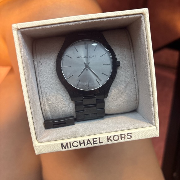 Michael Kors Charcoal Black Watch - Picture 1 of 6